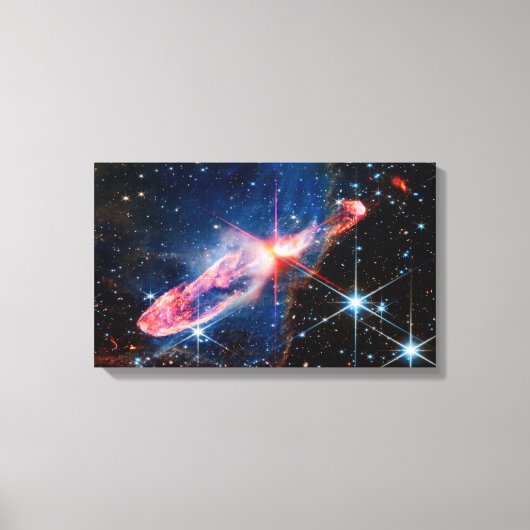 JWST Herbig-Haro 46/47 actief vormende sterren Canvas Afdruk (Voorkant)