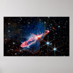 JWST Herbig-Haro 46/47 Sterren in Actieve Vorming Poster