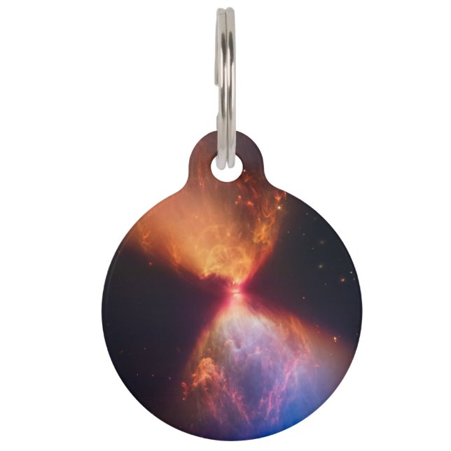 JWST Hourglass Protostar-formatie Huisdierpenning (Voorkant)
