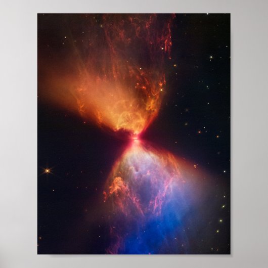 JWST Hourglass Protostar-formatie Poster (Voorkant)