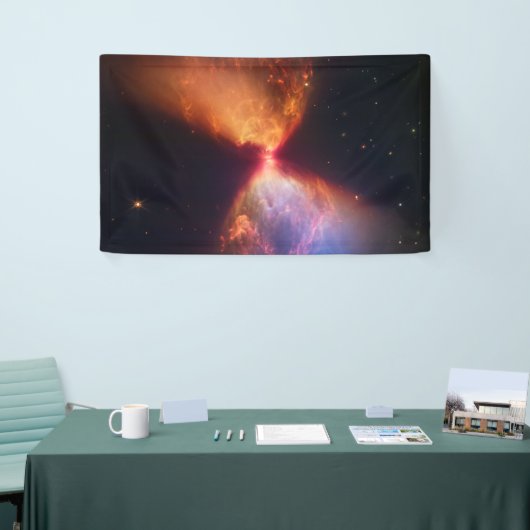 JWST Hourglass Protostar-formatie Spandoek (Beurs)
