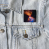 JWST Hourglass Protostar-formatie Vierkante Button 5,1 Cm (In situ)