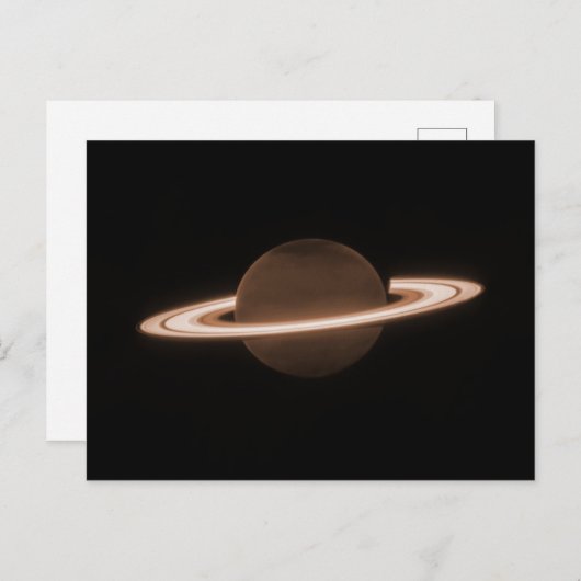 JWST James Webb Ruimtetelescoop Saturn Infrared Briefkaart (Voorkant / Achterkant)