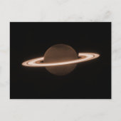 JWST James Webb Ruimtetelescoop Saturn Infrared Briefkaart (Voorkant)