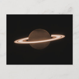 JWST James Webb Ruimtetelescoop Saturn Infrared Briefkaart