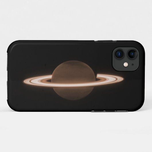JWST James Webb Ruimtetelescoop Saturn Infrared Case-Mate iPhone Case (Achterkant (horizontaal))