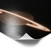 JWST James Webb Ruimtetelescoop Saturn Infrared Foto Afdruk (Hoek)