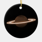 JWST James Webb Ruimtetelescoop Saturn Infrared Keramisch Ornament (Voorkant)