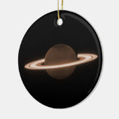 JWST James Webb Ruimtetelescoop Saturn Infrared Keramisch Ornament (Links)