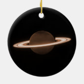 JWST James Webb Ruimtetelescoop Saturn Infrared Keramisch Ornament (Achterkant)