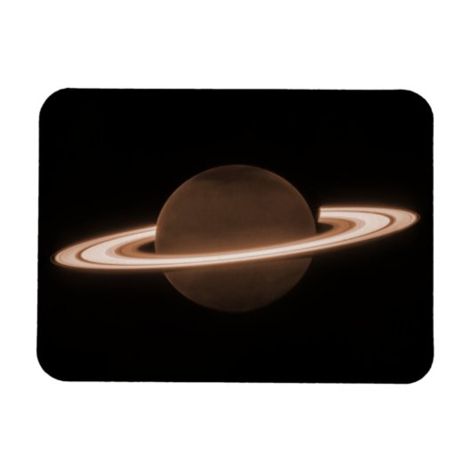 JWST James Webb Ruimtetelescoop Saturn Infrared Magneet (Horizontaal)