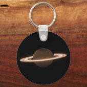 JWST James Webb Ruimtetelescoop Saturn Infrared Sleutelhanger (Voorkant)