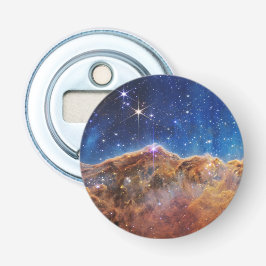 JWST James Webb Space Telescope Cosmic Cliffs Button Flesopener