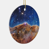 JWST James Webb Space Telescope Cosmic Cliffs Keramisch Ornament (Rechts)