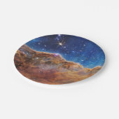 JWST James Webb Space Telescope Cosmic Cliffs Papieren Bordje (Gekanteld)