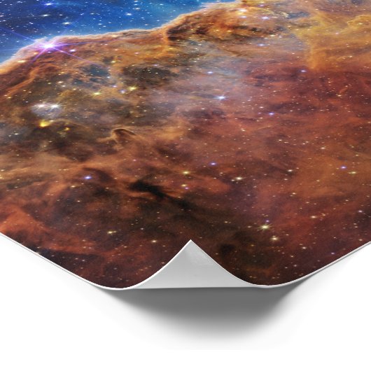 JWST James Webb Space Telescope Cosmic Cliffs Poster (Hoek)