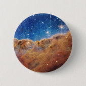 JWST James Webb Space Telescope Cosmic Cliffs Ronde Button 5,7 Cm (Voorkant)