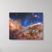JWST James Webb Space Telescope Cosmic Cliffs Show Canvas Afdruk (Voorkant)