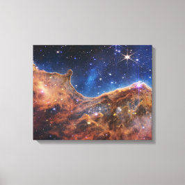 JWST James Webb Space Telescope Cosmic Cliffs Show Canvas Afdruk