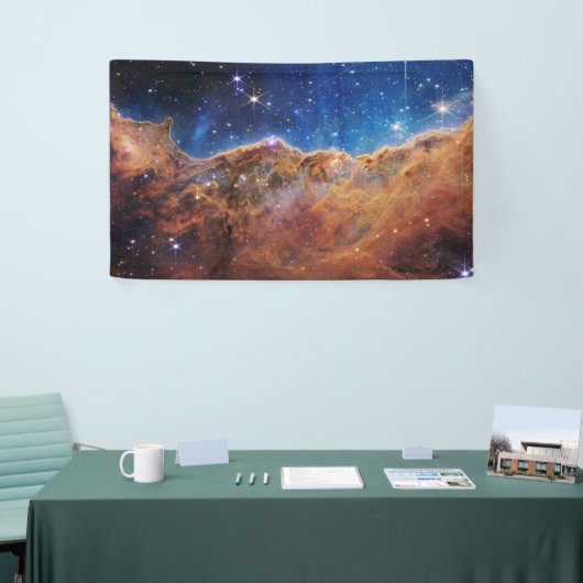 JWST James Webb Space Telescope Cosmic Cliffs Spandoek (Beurs)