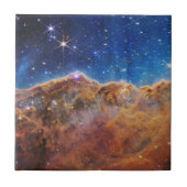 JWST James Webb Space Telescope Cosmic Cliffs Tegeltje (Voorkant)