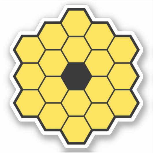 JWST James Webb Space Telescope Essential Sticker (Voorkant)