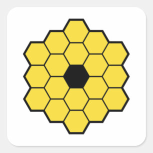 JWST James Webb Space Telescope Essential Vierkante Sticker