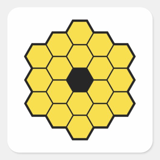 JWST James Webb Space Telescope Essential Vierkante Sticker (Voorkant)
