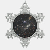 JWST James Webb Space Telescope First Afbeeldingen Tin Sneeuwvlok Ornament (Voorkant)