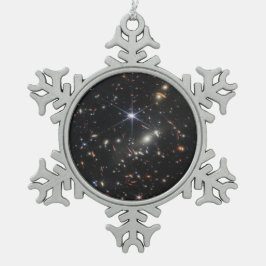 JWST James Webb Space Telescope First Afbeeldingen Tin Sneeuwvlok Ornament