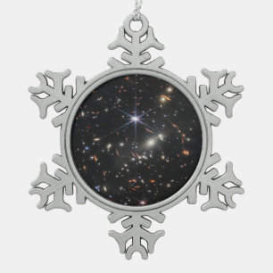 JWST James Webb Space Telescope First Afbeeldingen Tin Sneeuwvlok Ornament