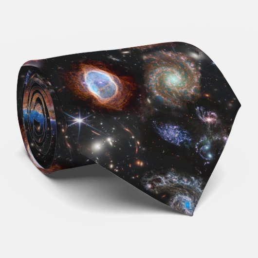 JWST James Webb Space Telescope Photo Collage Stropdas (Opgerold)