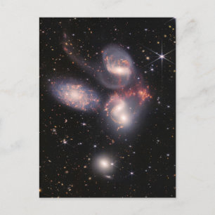 JWST James Webb Space Telescope Stephan's Quintet Briefkaart