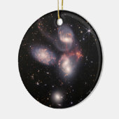 JWST James Webb Space Telescope Stephan's Quintet Keramisch Ornament (Links)