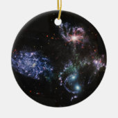 JWST James Webb Space Telescope Stephan's Quintet Keramisch Ornament (Voorkant)
