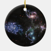 JWST James Webb Space Telescope Stephan's Quintet Keramisch Ornament (Achterkant)