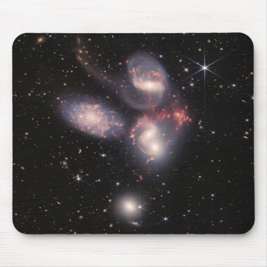 JWST James Webb Space Telescope Stephan's Quintet Muismat (Voorkant)