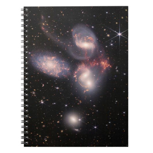 JWST James Webb Space Telescope Stephan's Quintet Notitieboek (Voorkant)