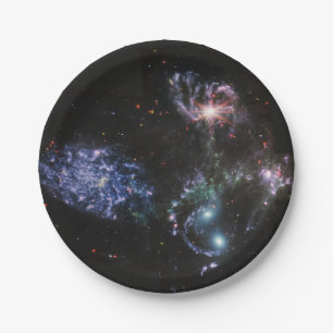 JWST James Webb Space Telescope Stephan's Quintet Papieren Bordje