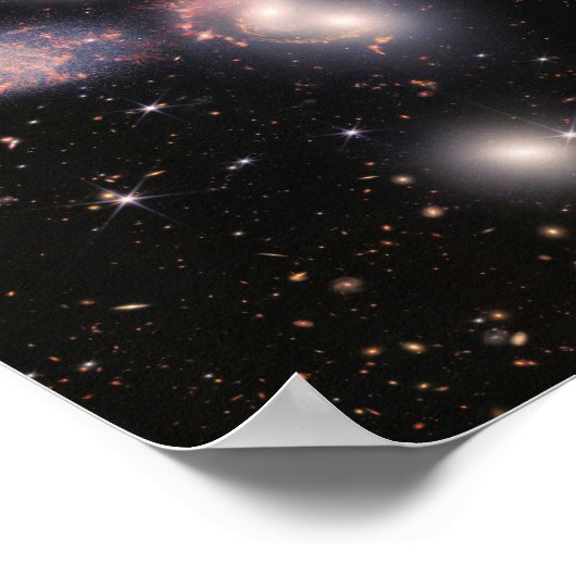 JWST James Webb Space Telescope Stephan's Quintet Poster (Hoek)