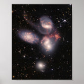 JWST James Webb Space Telescope Stephan's Quintet Poster (Voorkant)