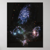 JWST James Webb Space Telescope Stephan's Quintet Poster (Voorkant)