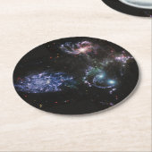 JWST James Webb Space Telescope Stephan's Quintet Ronde Kartonnen Onderzetter (Gebogen)