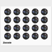 JWST James Webb Space Telescope Stephan's Quintet Ronde Sticker (Vel)