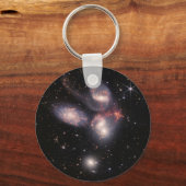 JWST James Webb Space Telescope Stephan's Quintet Sleutelhanger (Voorkant)