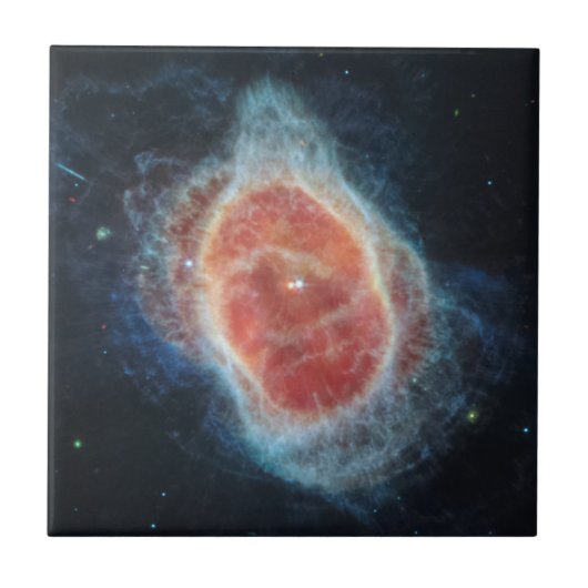 JWST James Webb Telescope Southern Ring Nebula Tegeltje (Voorkant)