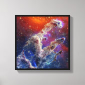JWST Pillars of Creation NIRCam and MIRI Composite Canvas Afdruk (Voorkant)