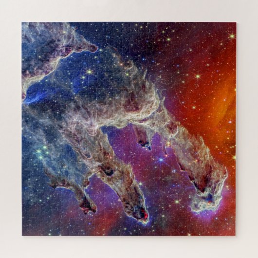 JWST Pillars of Creation NIRCam and MIRI Composite Legpuzzel (Horizontaal)