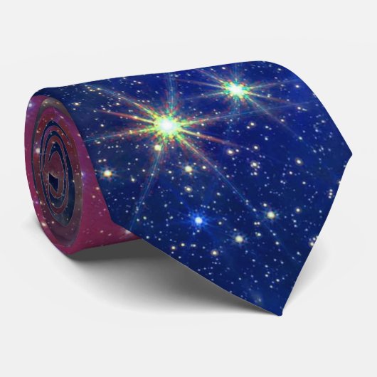 JWST Pillars of Creation NIRCam and MIRI Composite Stropdas (Opgerold)