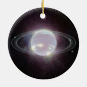 JWST-ringen van planet Neptune-keramische siervoor Keramisch Ornament (Achterkant)